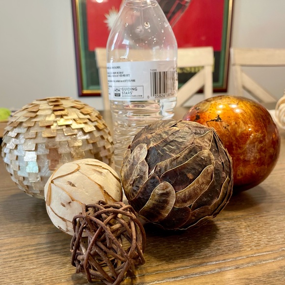 Mixed Material Decorative Bowl / Vase Fillers, Set of Eight - Picture 9 of 10